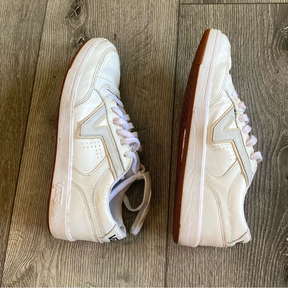 Vans Women’s White and Brown Sneakers
